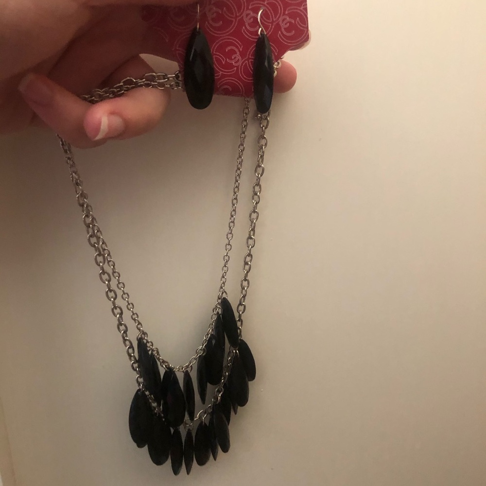 NWT statement necklace and earring set
